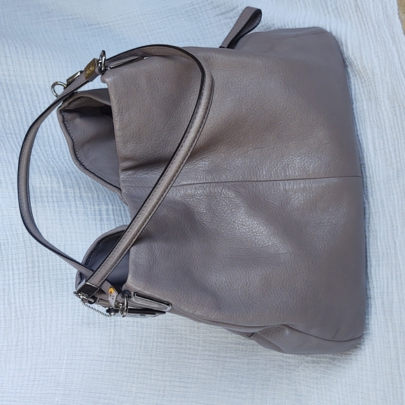 Taupe Coach Leather Purse - Picture 2 of 12